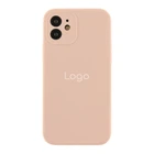 Чохол Silicone Case Full Size with Frame для iPhone 12 81.Chalk Pink