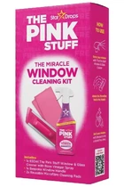 Набор для мытья окон The Pink Stuff Window Cleaning Kit (2 салфетки + щетка + жидкость), 1 шт