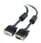 Кабель VGA(M) - VGA(F), 3 м, чорний, Cablexpert (CC-PPVGAX-10-B)