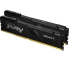 Память 8Gb x 2 (16Gb Kit) DDR4, 3200 MHz, Kingston Fury Beast, черный, 16-18-18, 1.35V, с радиатором (KF432C16BBK2/16WP)