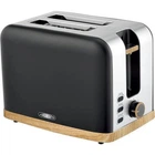 Тостер Ardesto T-F420BWD, чорний, 800W, 2 тости, 2 відділення, 7 режимів підсмажування, розморожування