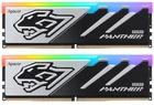 Память 16Gb x 2 (32Gb Kit) DDR5, 5600 MHz, Apacer Panther RGB, черный/серебристый, 40-40-40, 1.25V, с радиатором