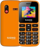 Мобильный телефон Sigma mobile Comfort 50 HIT2020 оранжевый 'бабушкофон', Dual Sim, дисплей 1.77' цветной (128x160), моноблок,