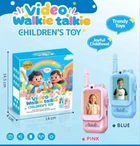 Відео-рації з екраном і відеочатом для дітей — HD Video Walkie Talkies (рожевий + блакитний)