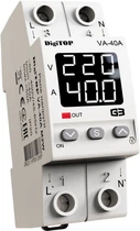 Реле напруги DigiTOP VA-40A M2W з контролем по струму VA-40A M2W