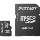 Карта пам'яті Patriot LX microSDHC 64GB UHS-I Class 10 + SD адаптер (PSF64GMCSDXC10) [113849]