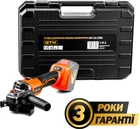 Кутова шліфувальна машина GTM AGC18/125BL 18В каркас (без АКБ і зарядного) (AGC18/125BL_BARE TOOL)