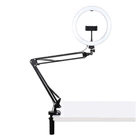 Кільцева USB LED лампа Puluz PKT3090B 10,2' зі струбциною