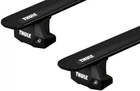 Багажник в штатні місця у рейлінгах Thule WingBar Evo Black для Acura MDX (mkIII) 2014-2020; Honda Pilot (mkIII) 2016→ (TH 7113B-7106-6111)