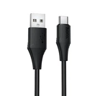 Дата кабель Hoco X124 Bien silicone USB to Type-C 3A (1m) Black