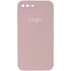 Чохол Silicone Case Square Full Camera для iPhone 7 Plus/8 Plus 19.Pink Sand