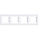 Рамка 4-местная горизонтальная белая Schneider Electric ASFORA EPH5800421