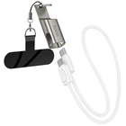 Дата кабель HOCO X126 Experto Type-C to Type-C 60W + Phone Holder & Lanyard (0.35m) (Light Gray) (245412)