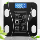 Смарт-весы стеклянные Scale one Black / Умные напольные весы Bluetooth с приложением для смартфона 180кг