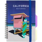 Блокнот Optima California B6 с разделителями 100 листов, клетка (O20358-17)