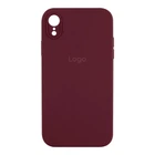 Чохол Silicone Case Square Full Camera для iPhone Xr 73.Plum