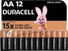 Лужні батарейки Duracell AA (LR06) MN1500 12 шт large pack (5000394203334)