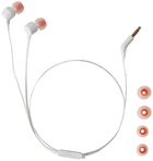 Наушники JBL Tune 110, белый, 3.5 мм, микрофон (JBLT110WHT)