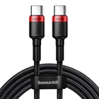 Кабель Baseus Cafule PD2.0 100W flash charging Type-C For Type-C cable (20V 5A)2m Red+Black CATKLF-AL91