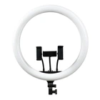 Кольцевая LED лампа RGB MJ36 Ring диаметр 36cm 21 вариант цветной подсветки Black