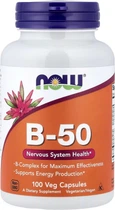 Комплекс вітамінів групи B Now Foods B-Комплекс 50 мг 100 гелевих капсул (733739004208)