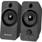 Колонки 2.0 Defender SPK-190, черный, 8 Вт, 3.5 мм, питание от USB, регулятор громкости, разъем для наушников и микрофона (65190)