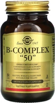 Комплекс витаминов группы B Solgar B-Complex "50" 100 капсул (033984011212)