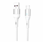 USB кабель SkyDolphin S06V LED Smart Power, MicroUSB, 1.0 м., Белый - 270862
