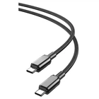 USB кабель XO NB-Q250B, Type-C, 1.0 м., Чорний - 420651