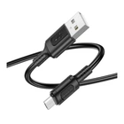 USB кабель Borofone BX111 Feliz, MicroUSB, 1.0 м., Черный - 495904
