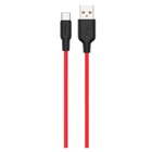 USB кабель Hoco X21 Plus Silicone, Type-C, 1.0 м., Чорний - 191428