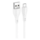 USB кабель Borofone BX121 Energy, mciroUSB, 1.0 м., Білий - 665831