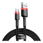 USB кабель Baseus CATKLF-U91 Cafule, Type-C, 3.0 м., Чорний - 235453