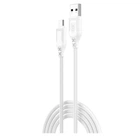 USB кабель XO NB235, MicroUSB, 1.0 м., Білий - 361144