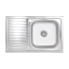 Кухонная мойка Brinex 5080-R 0,6 мм Satin (BRIN5080RSAT06)