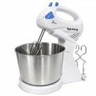 Стационарный электрический миксер с чашей Rainberg RB-1006 500W с насадками для замешивания теста Blue