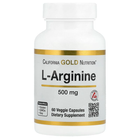 Аминокислота California Gold Nutrition L-Arginine 60 капсул