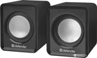Колонки 2.0 Defender SPK 22, черный, 5 Вт, 3.5 мм, питание от USB, регулятор громкости (65503)