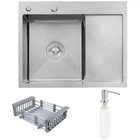 Мийка кухонна Kroner Geburstet-6350LHM (CV031320) Kroner CV031320 905508
