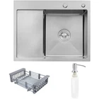 Мийка кухонна Kroner Geburstet-6350RHM (CV031321) Kroner CV031321 905509