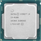 Процесор Intel Core i3-8100 3.6GHz/8GT/s/6MB (CM8068403377308) s1151 Tray