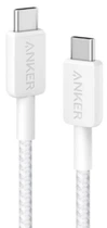 Кабель ANKER 322 USB-C to USB-C 1.8 м Nylon Белый (A81F6H21/A81F6G21)
