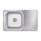 Кухонная мойка Brinex 7848 0,8 мм Satin прямоугольная мойка из нержавеющей стали для кухни раковина (601066)