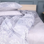 Простынь MirSon Бязь 17-0813 Twigs of Spring gray 150 х 220 см (2200011495408)