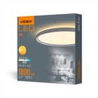LED светильник с декоративной подсветкой VIDEX 18W 4000K Белый (VL-DL3R-184W)