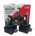 Світлодіодні авто LED лампи Decker PL-07 Цоколь D3S 6000K 50W 12-24V 12000Lm з обманкою у штатні місця!