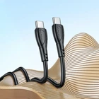Провод для зарядки Type-C на Type-C Borofone BX121 60W, 1 м. Чёрный (1011121-Black)