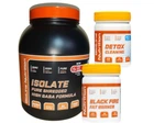 Изолят Isolate Bioline Nutrition и Жиросжигатель Black Fire с Detox Cleaning 60 капсул