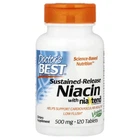 Ніацин тривалого вивільнення із niaXtend® Doctor's Best (Niacin Extended Release) 500 мг 120 таблеток (DRB-00242)