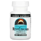 Вітамін В12 (метилкобаламін), MethylCobalamin, Source Naturals, вишня, 5 мг, 60 таб. (SNS-01329)